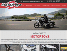 Tablet Screenshot of motortoyz.ca